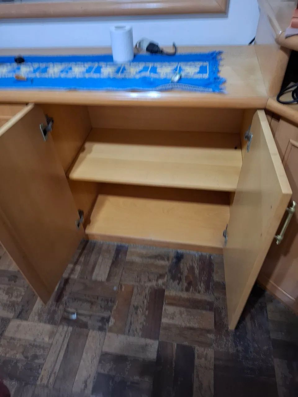 Balcão Buffet em Madeira Maciça com Fundo Falso - Oportunidade!sem o espelho65566198381570122