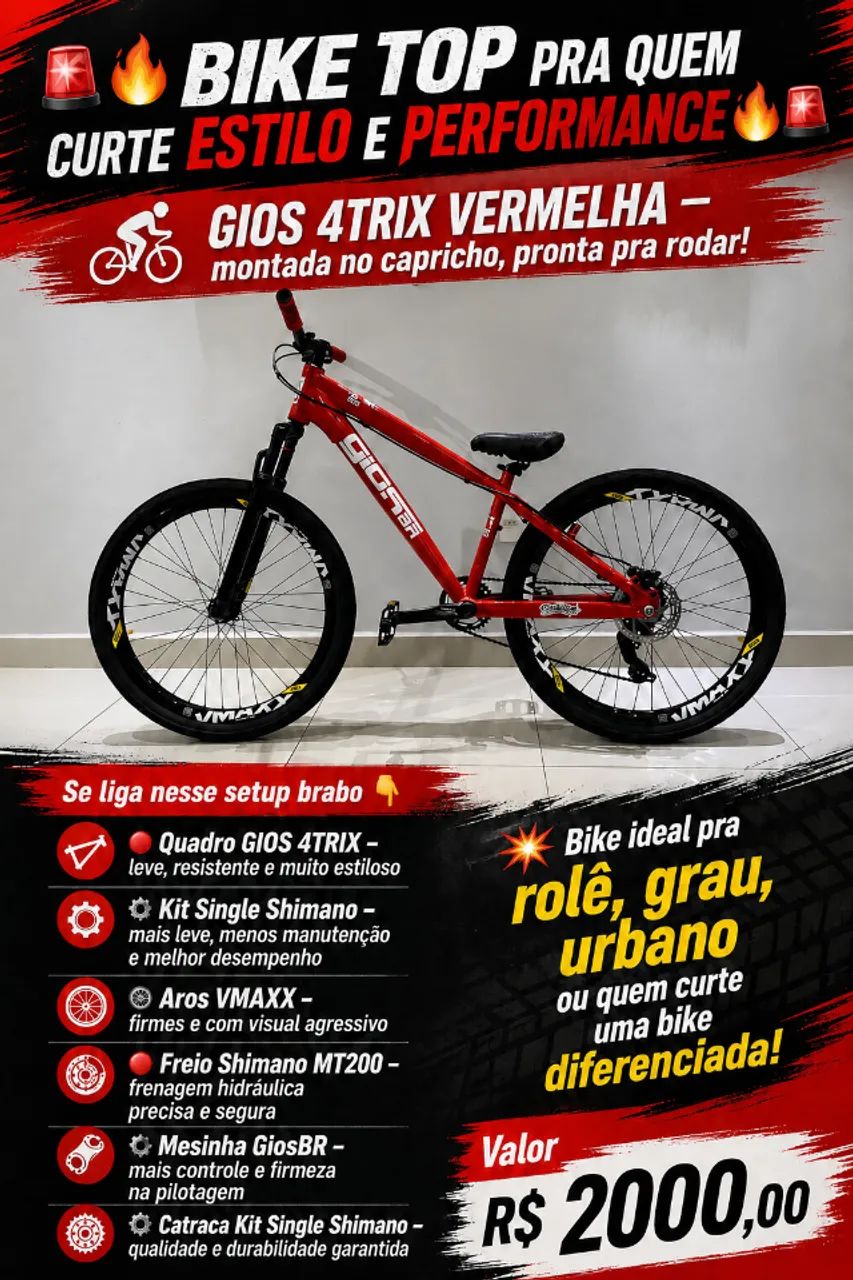 Bike Gios 4Trix Vermelha