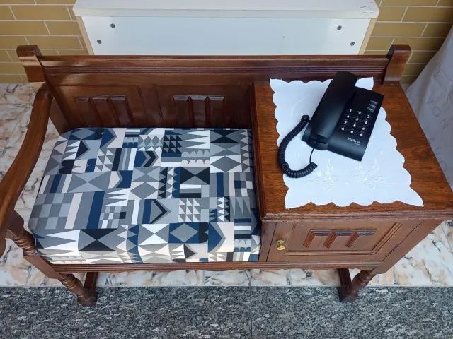 Banco de Telefone com Armário Integrado - Foto 2
