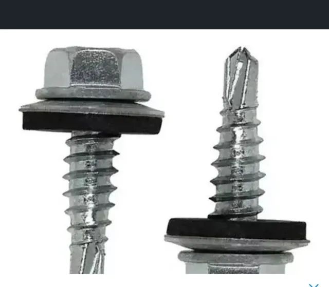 Parafuso Auto Brocante Telha 12x1 Sextavado 500 Pçs - TITANIUM