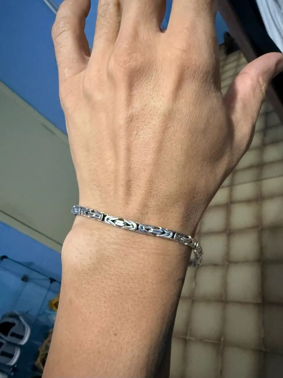 Pulseira prata bali indiana - Foto 3