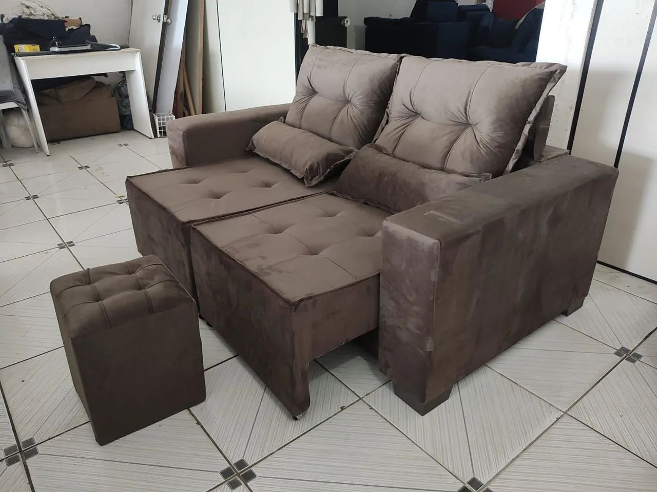 Sofá Retrátil e reclinável em estoque Tam 1.80m - Foto 4