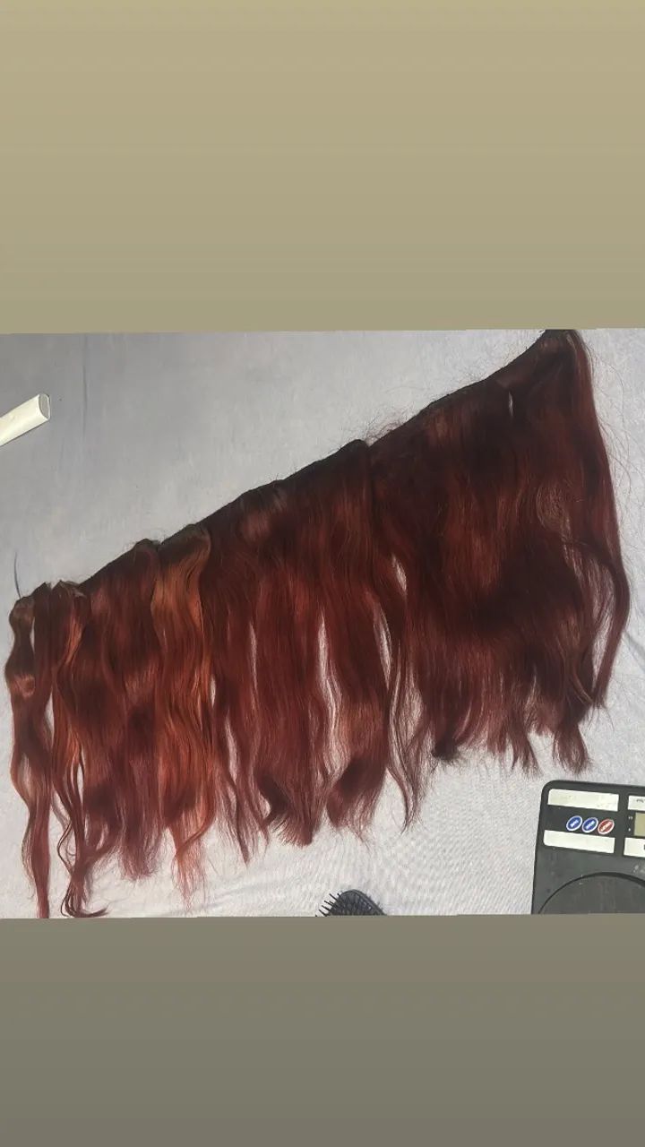 Cabelo humano 340 gr 55 cm 