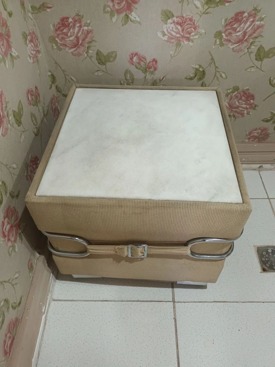 Mesa baú puff tampo mármore  - Foto 3