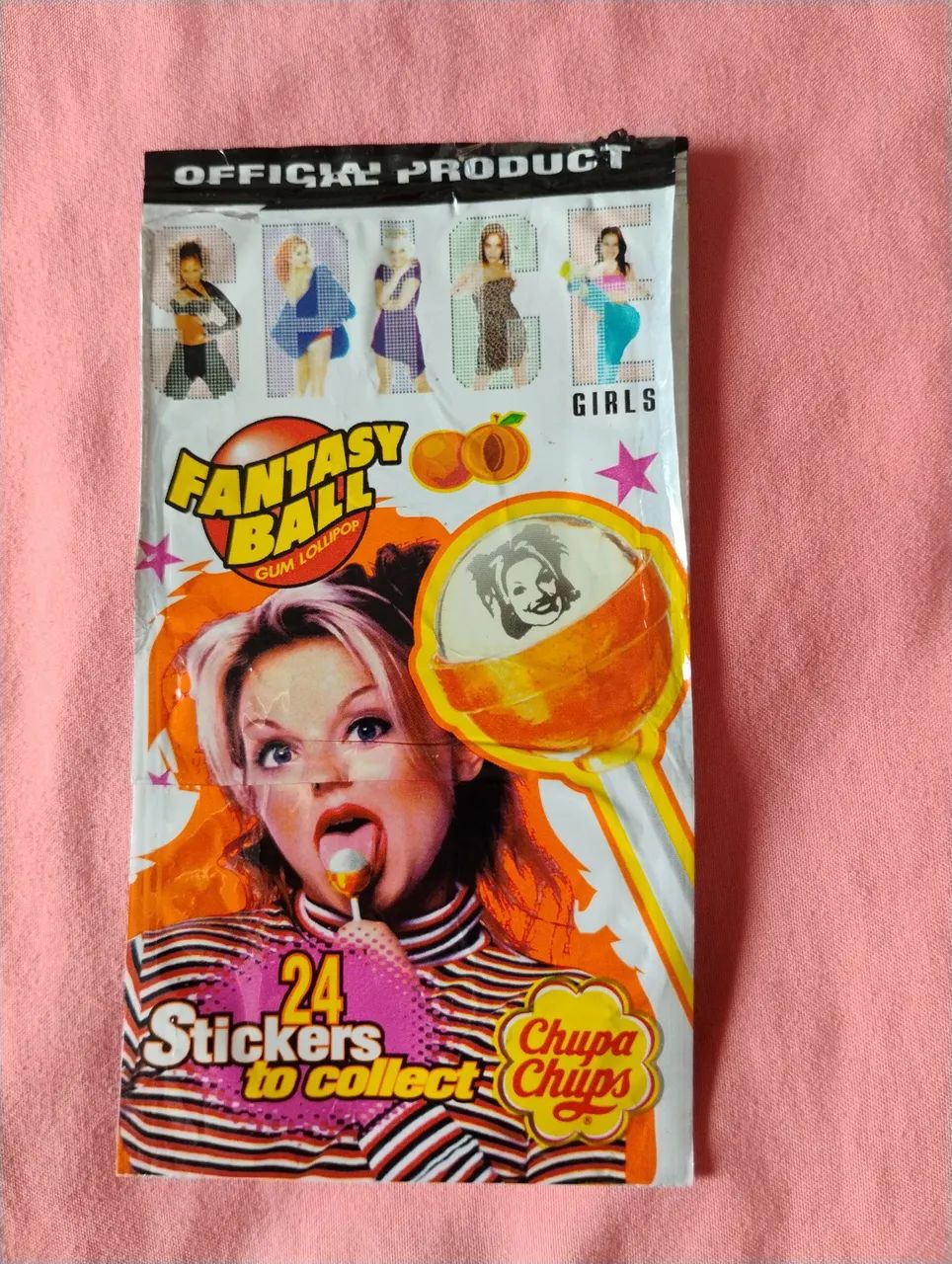 Embalagem Spice Girls! Stickers de pirulito Chupa Chups