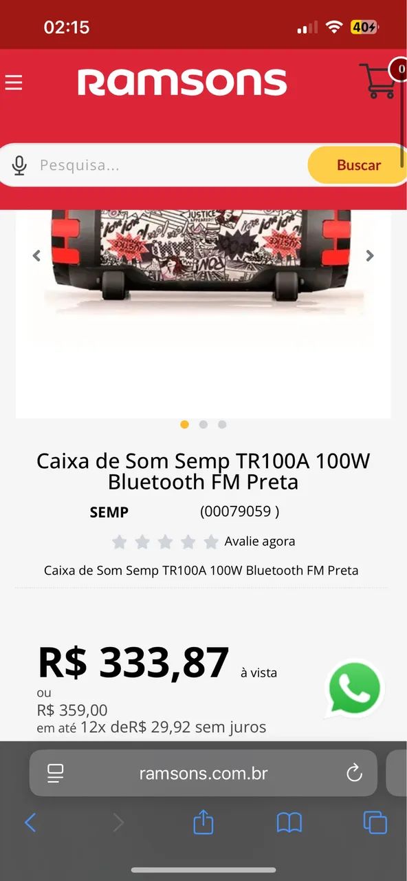 Caixa de som semp TR100A - Foto 5