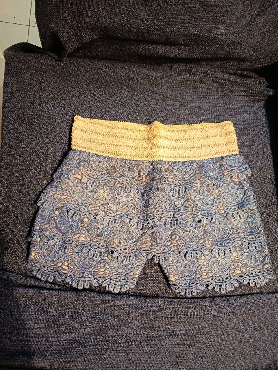 Shorts praia de renda