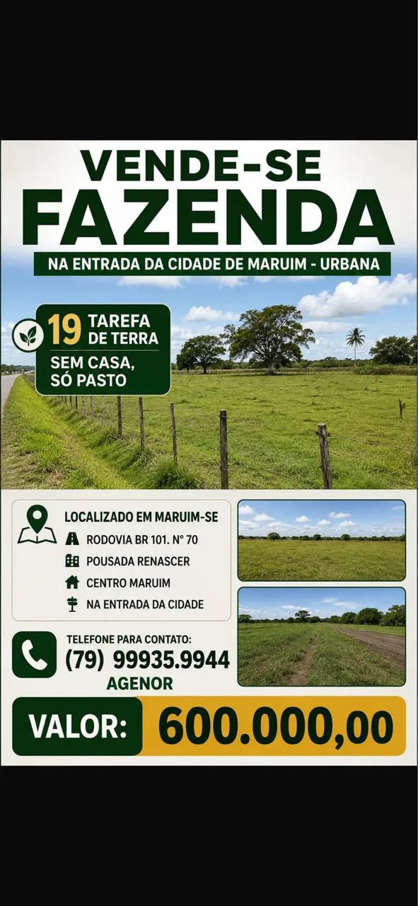 Terreno fazenda 
