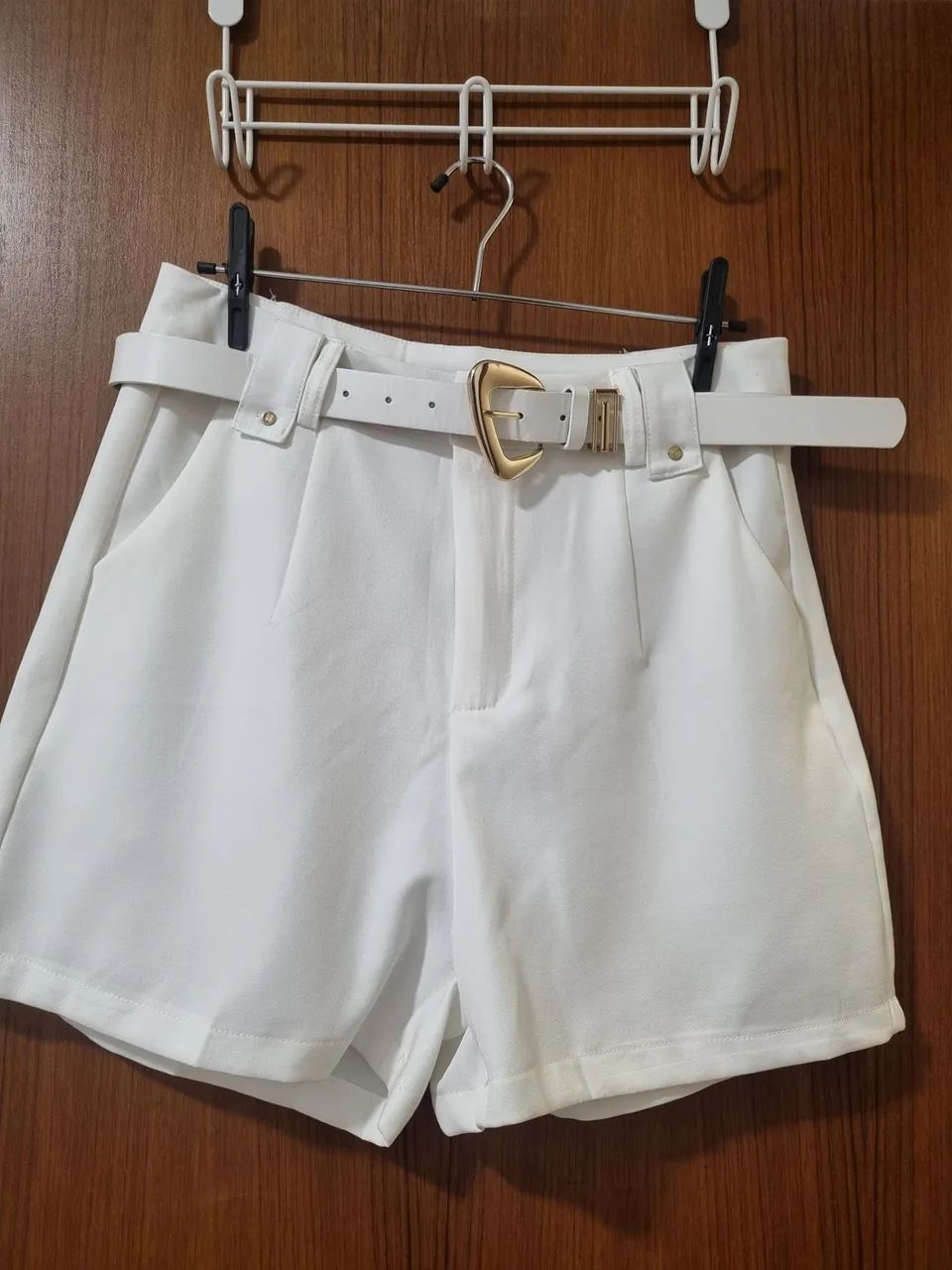 Short de alfaiataria of whith - Foto 2