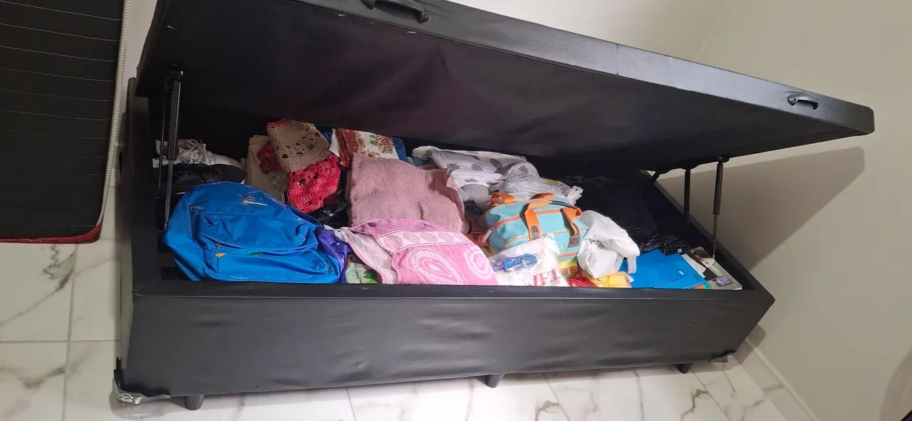 Cama box baú com colchão solteiro - Foto 4