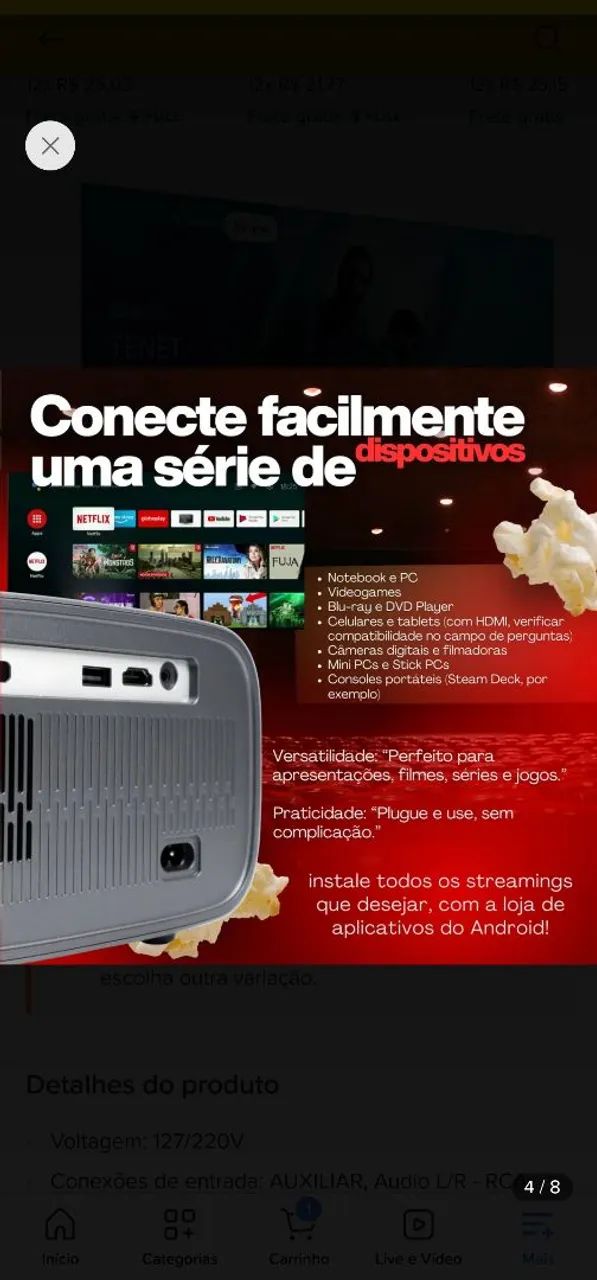URGENTE PROJETOR TOP - Foto 3