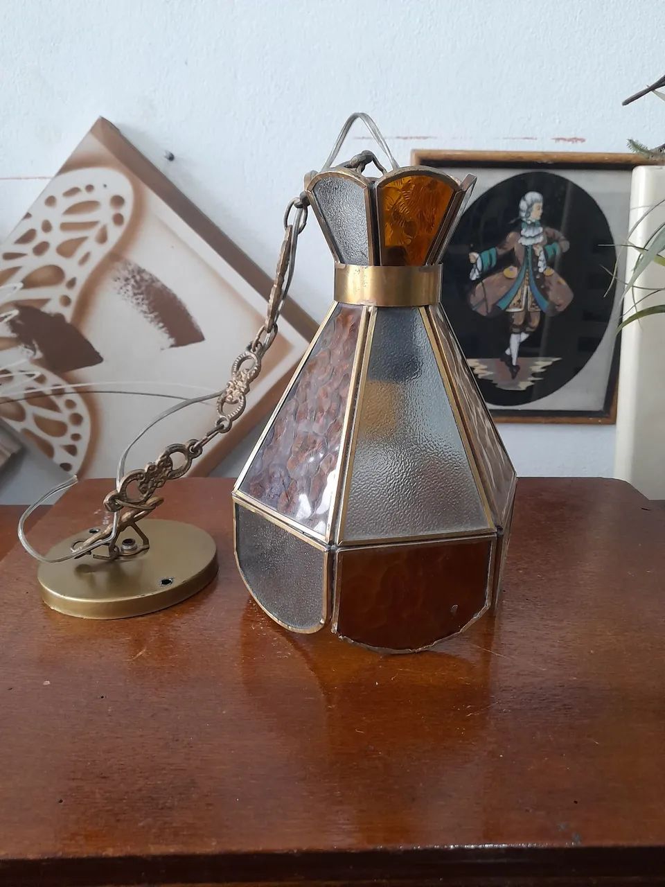 Lustre de teto vitral