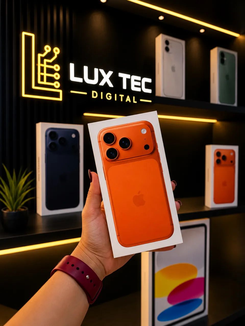 iPhone 17 pro Max laranja 256gb