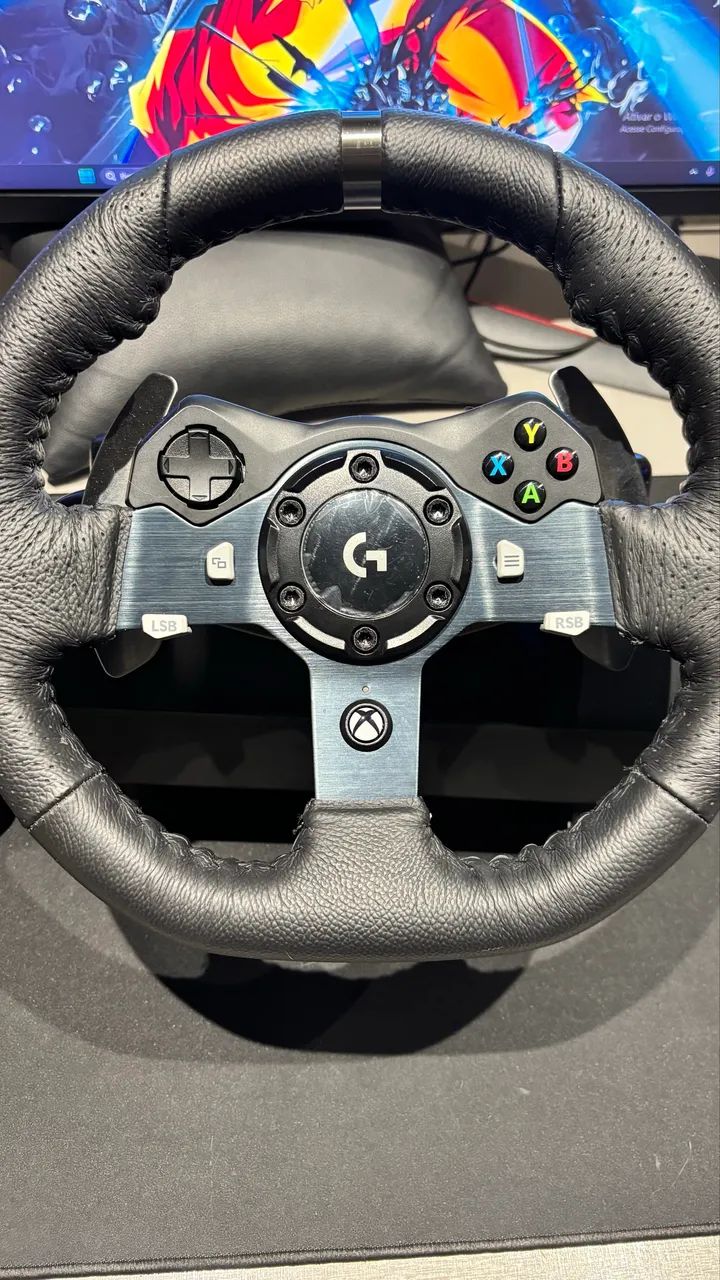Volante logitech g920 com câmbio  - Foto 4