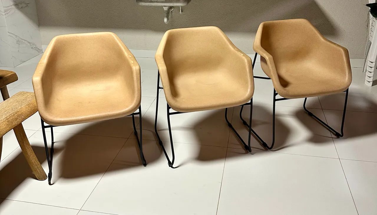 Cadeira Lodelô Prima Design Serragem - kit 3 unidades