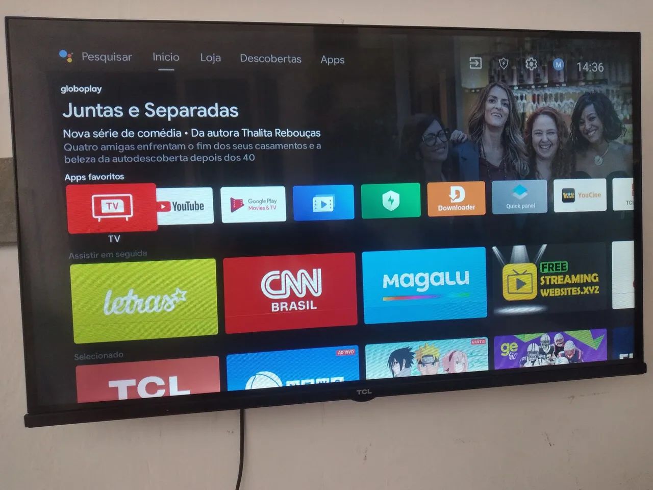 Smart tv tcl 55 pol 4k android 4k comando voz - Foto 5