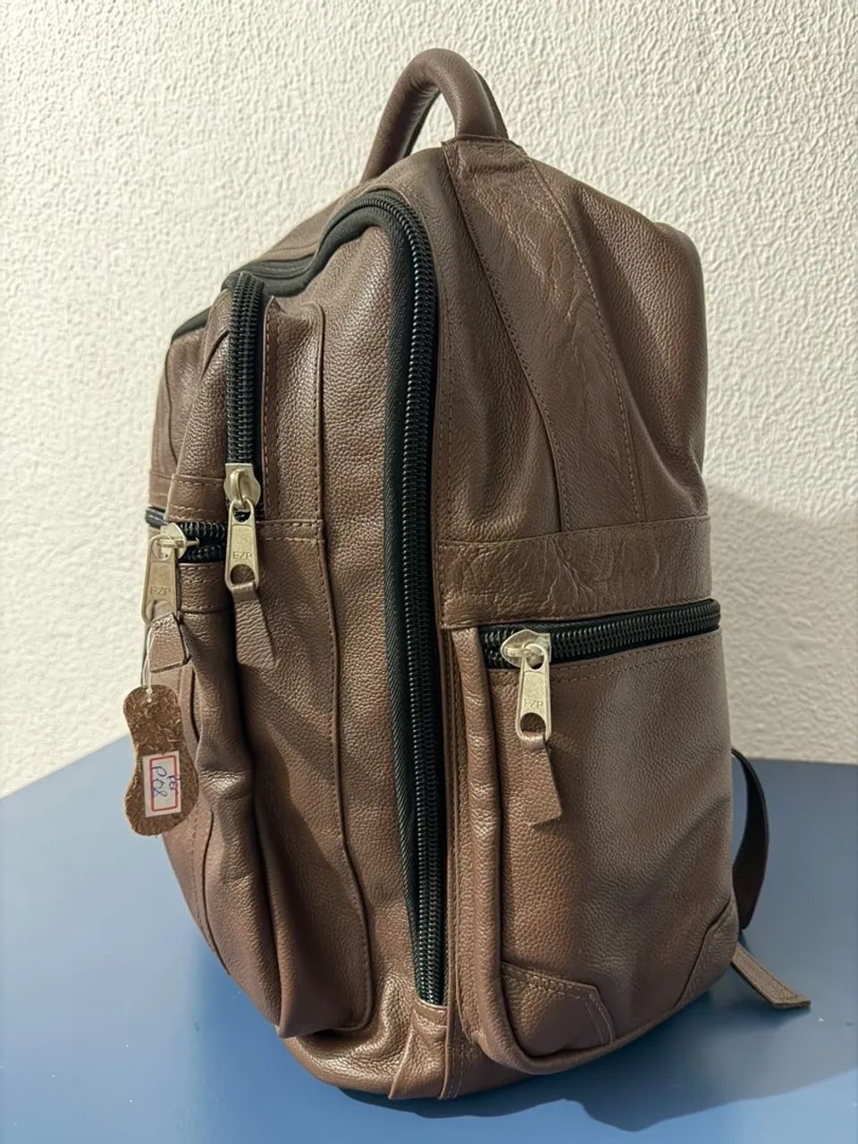 Mochila de couro legítimo  - Foto 2
