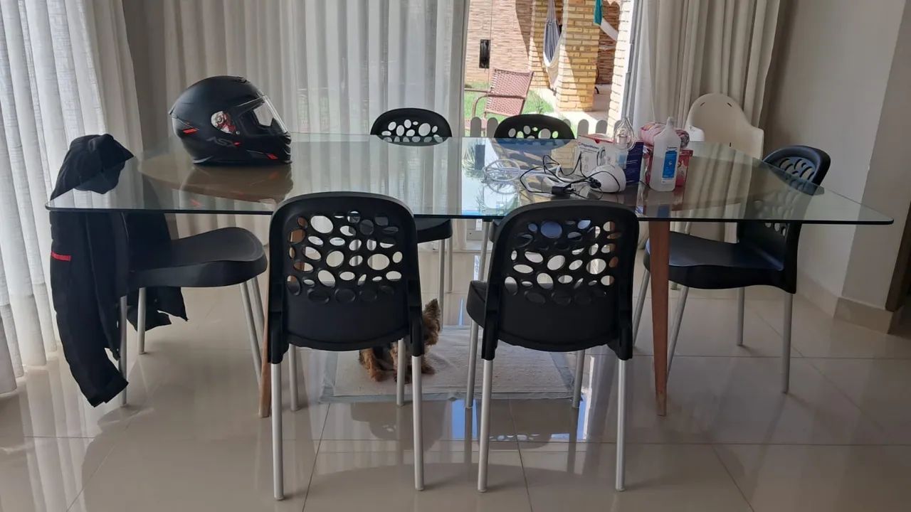 Vidro de mesa