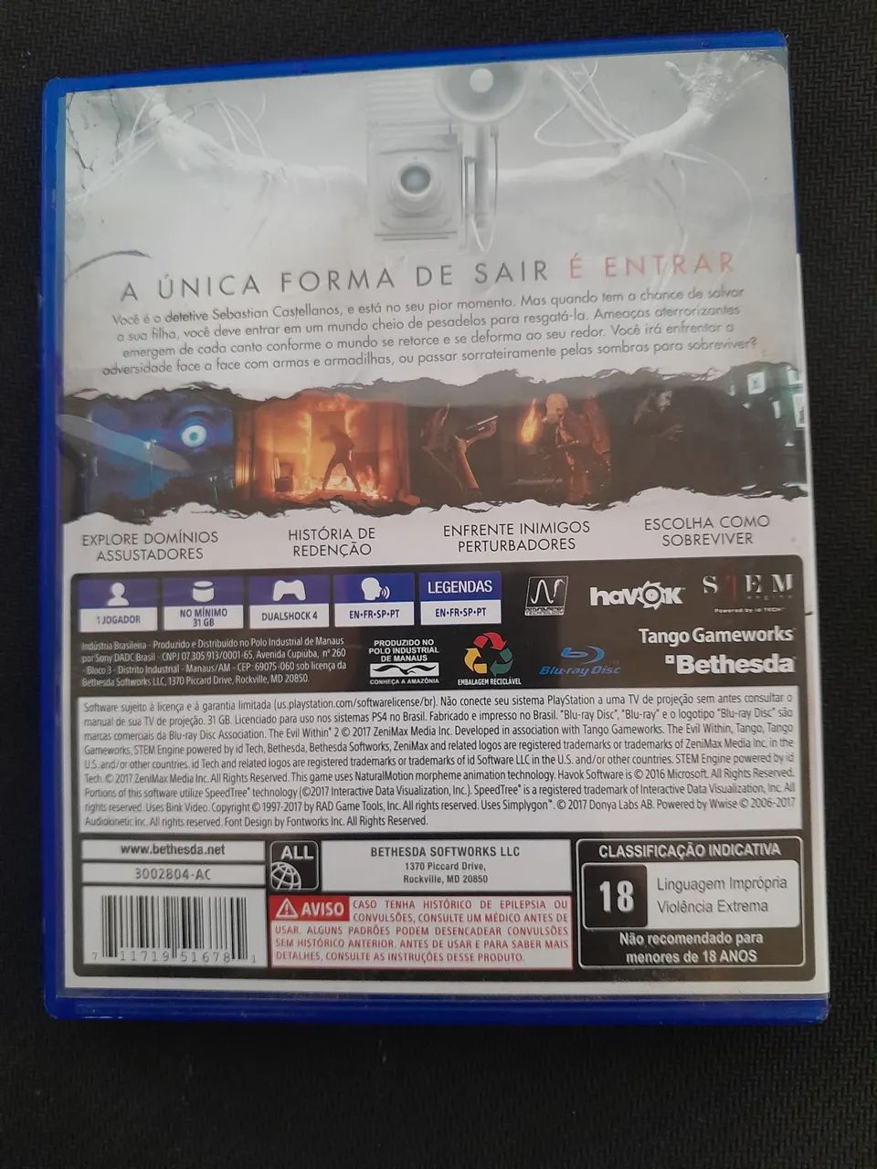Jogos ps4 the evil within 2 - Foto 2