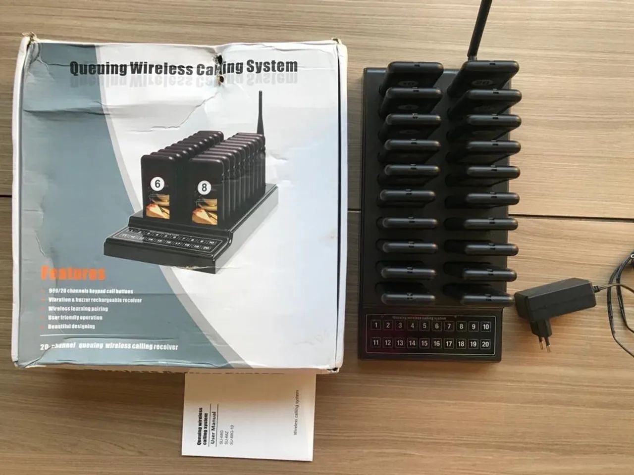 Sistema de Chamadas Sem Fio Queuing Wireless Calling System 20 Pagers - Foto 4
