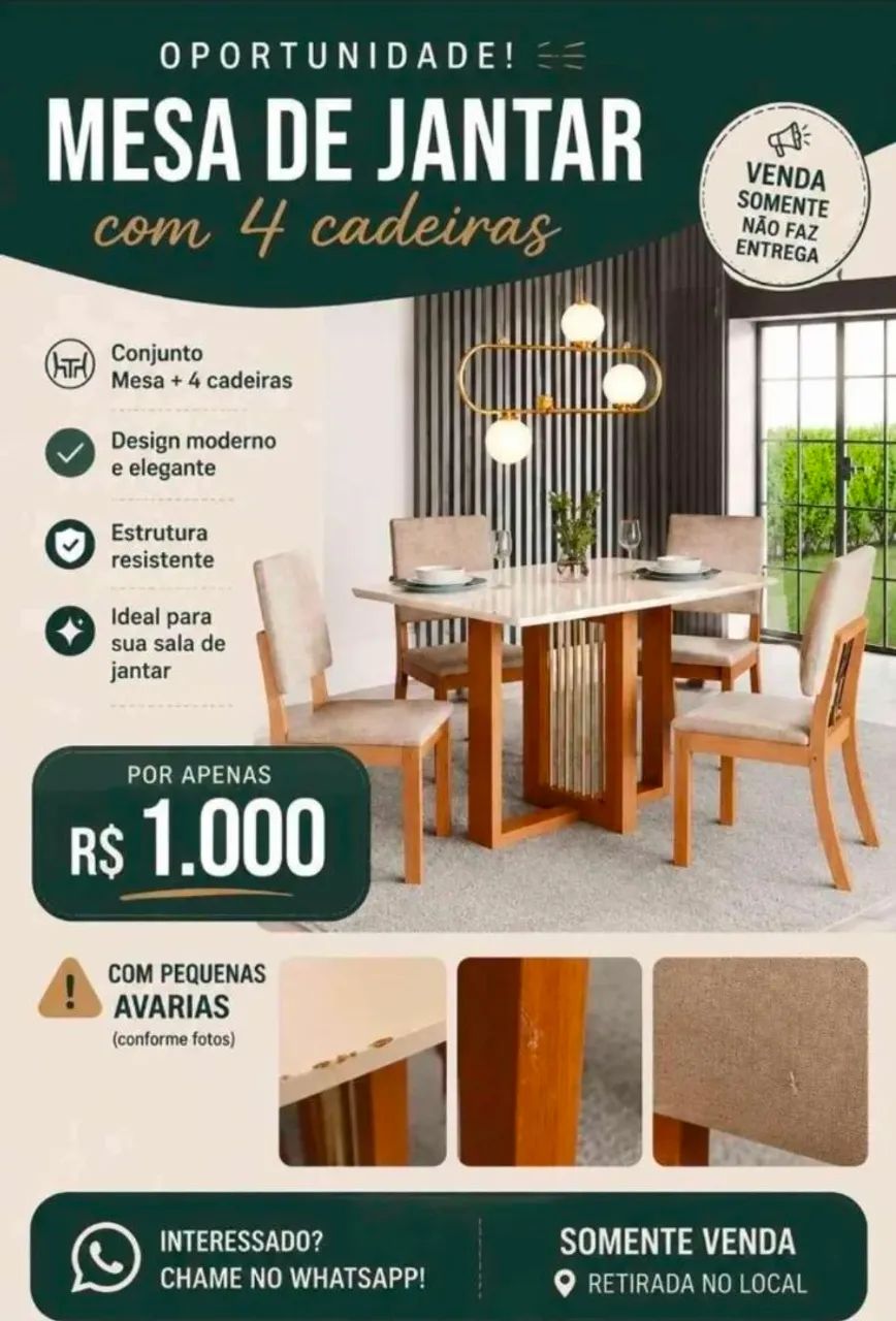 MESA 4 LUGARES 