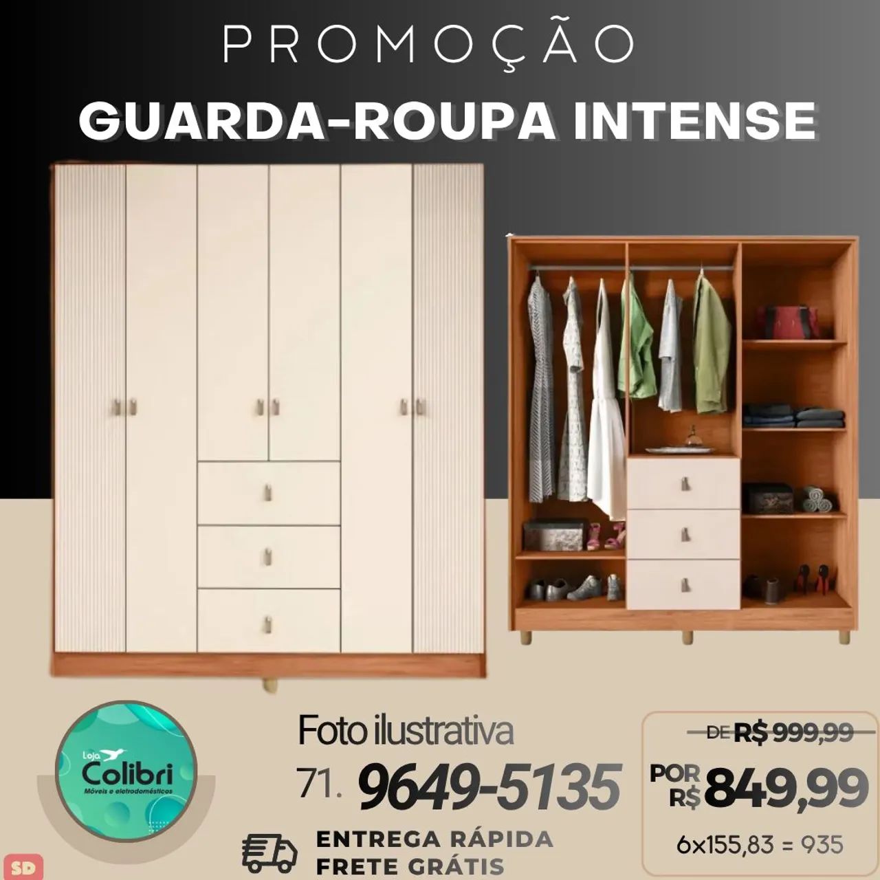 Guarda Roupa Casal  - Foto 4