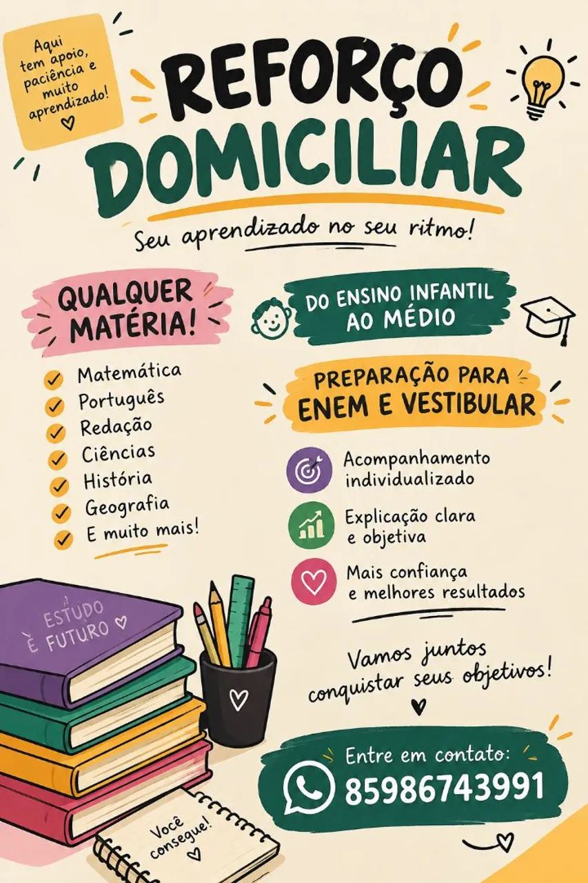 Reforço Escolar Domiciliar 