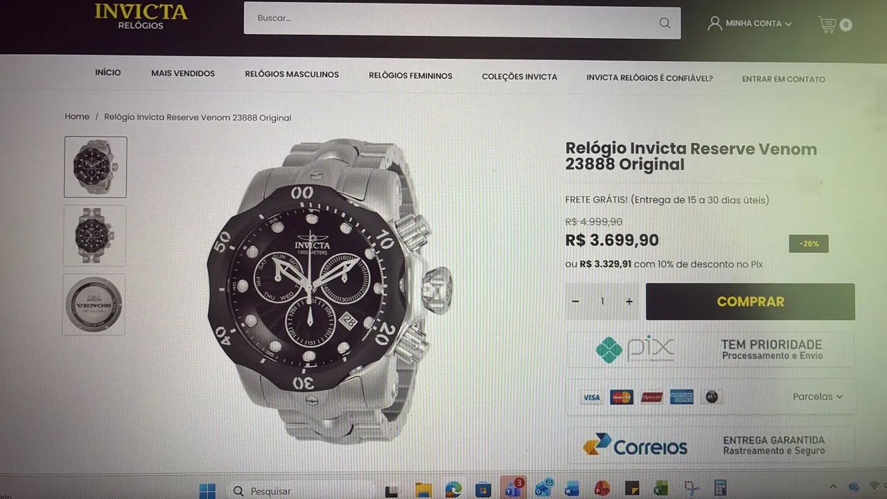 Relógio Premium: Invicta Venom - Foto 2