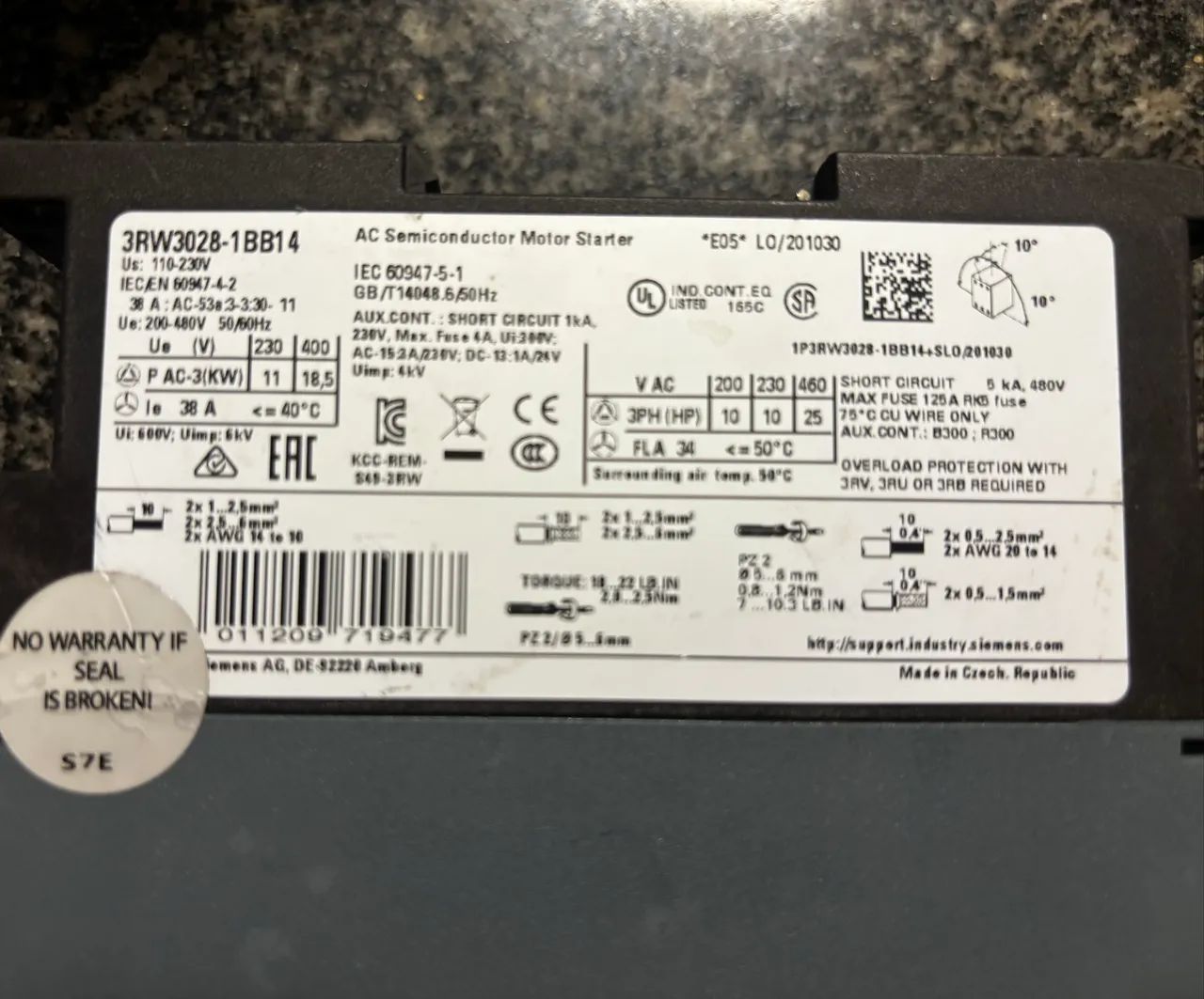 Soft Starter Siemens 38A - Foto 2