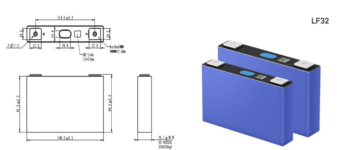 kit 6 Células de litio LiFePO4 EVE LF32 3.2v 32Ah - Foto 5