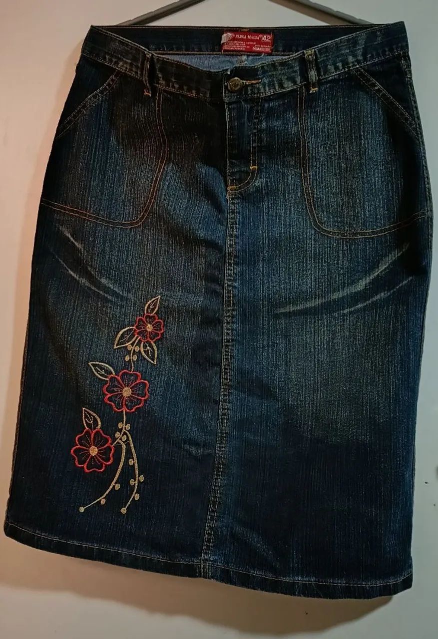 Saia jeans 