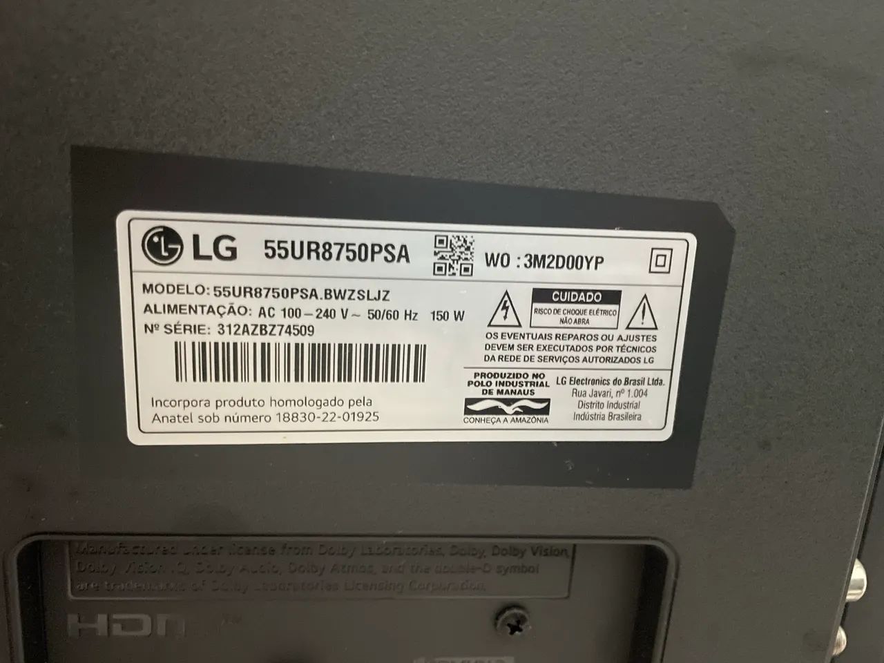 Smart tv LG 55 polegadas 