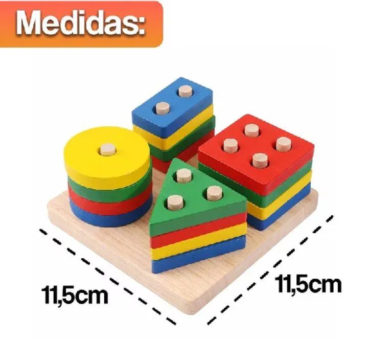 Formas geométricas brinquedos  - Foto 3