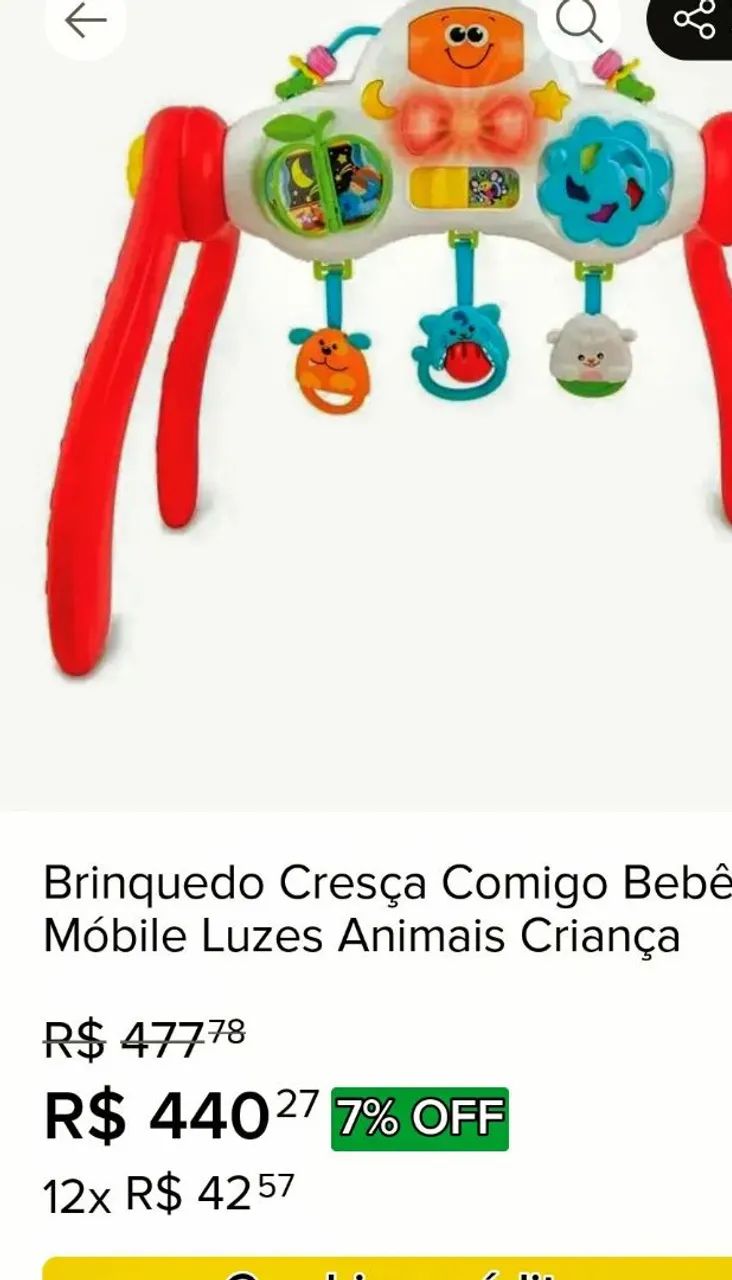 Ginásio e andador Bebê Cresça comigo Musical Gêmeos (as) - Foto 4