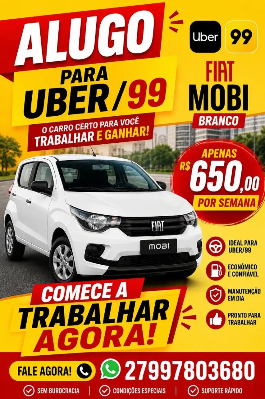 Aluguel p/ UBER / 99. R$650,00 - Foto 2