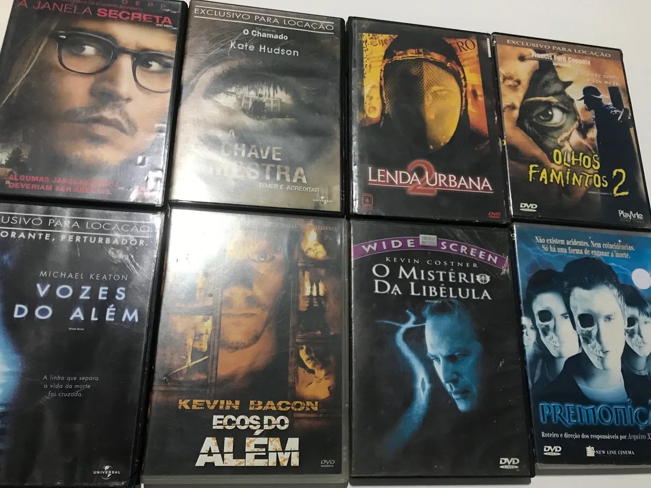 Lote dvds filmes terror 