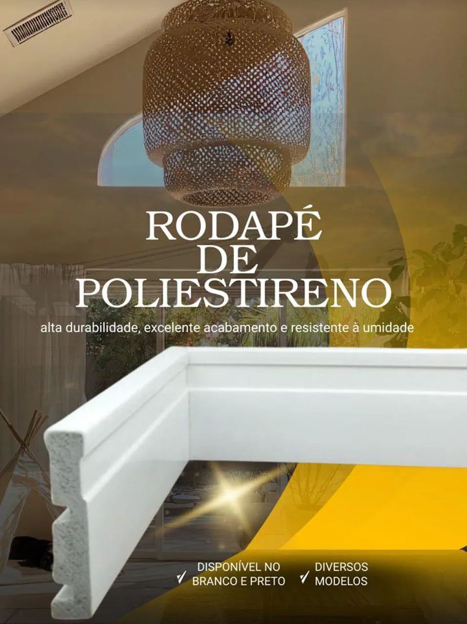 Rodapé poliestireno 