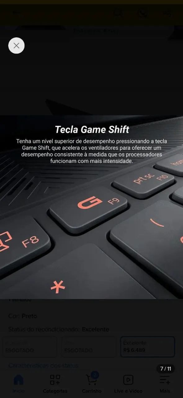 Dell g15 5530 RTX 4050 16Gb de RAM e 516Ssd - Foto 2