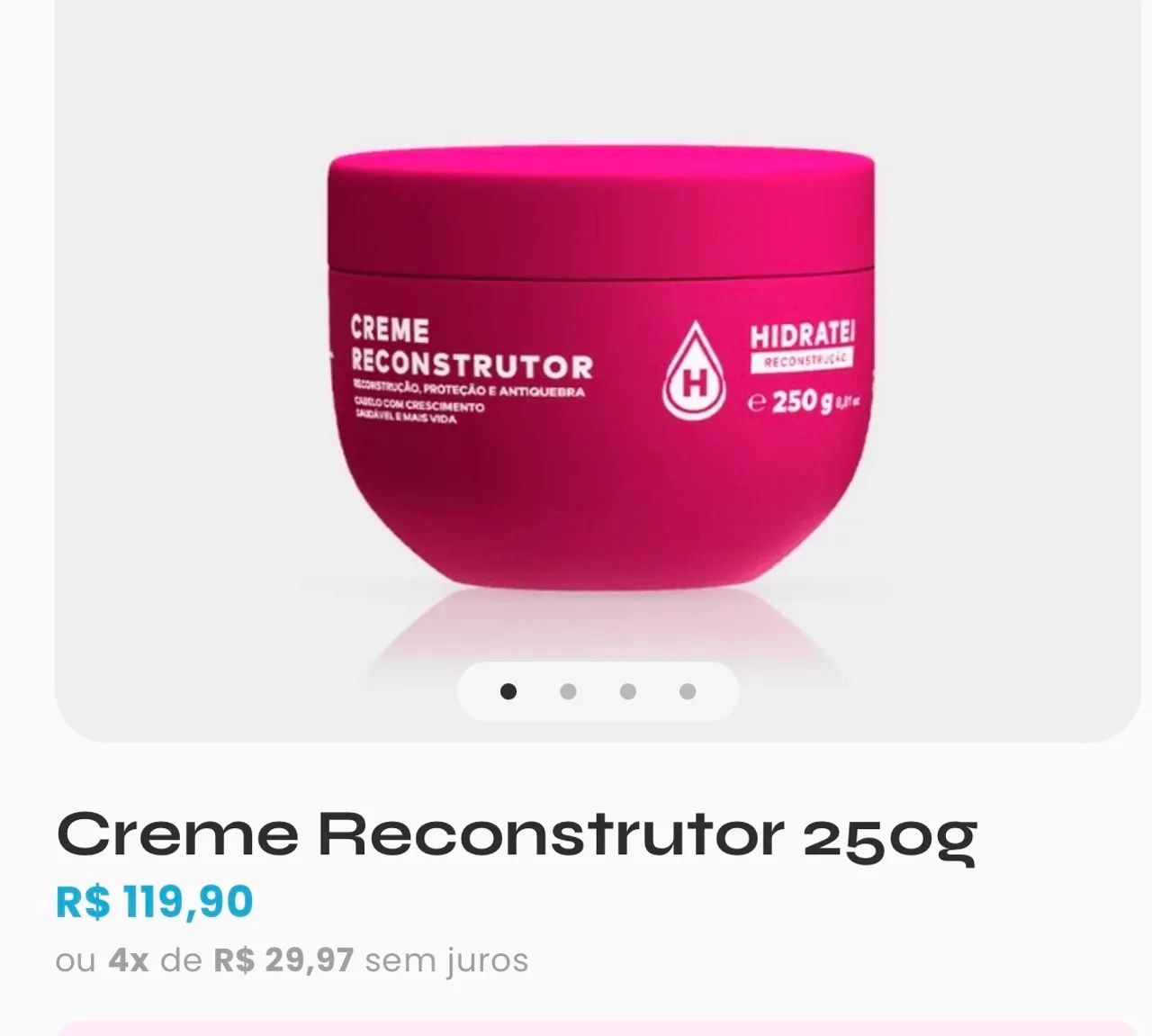Creme reconstrutor hidratei  - Foto 3