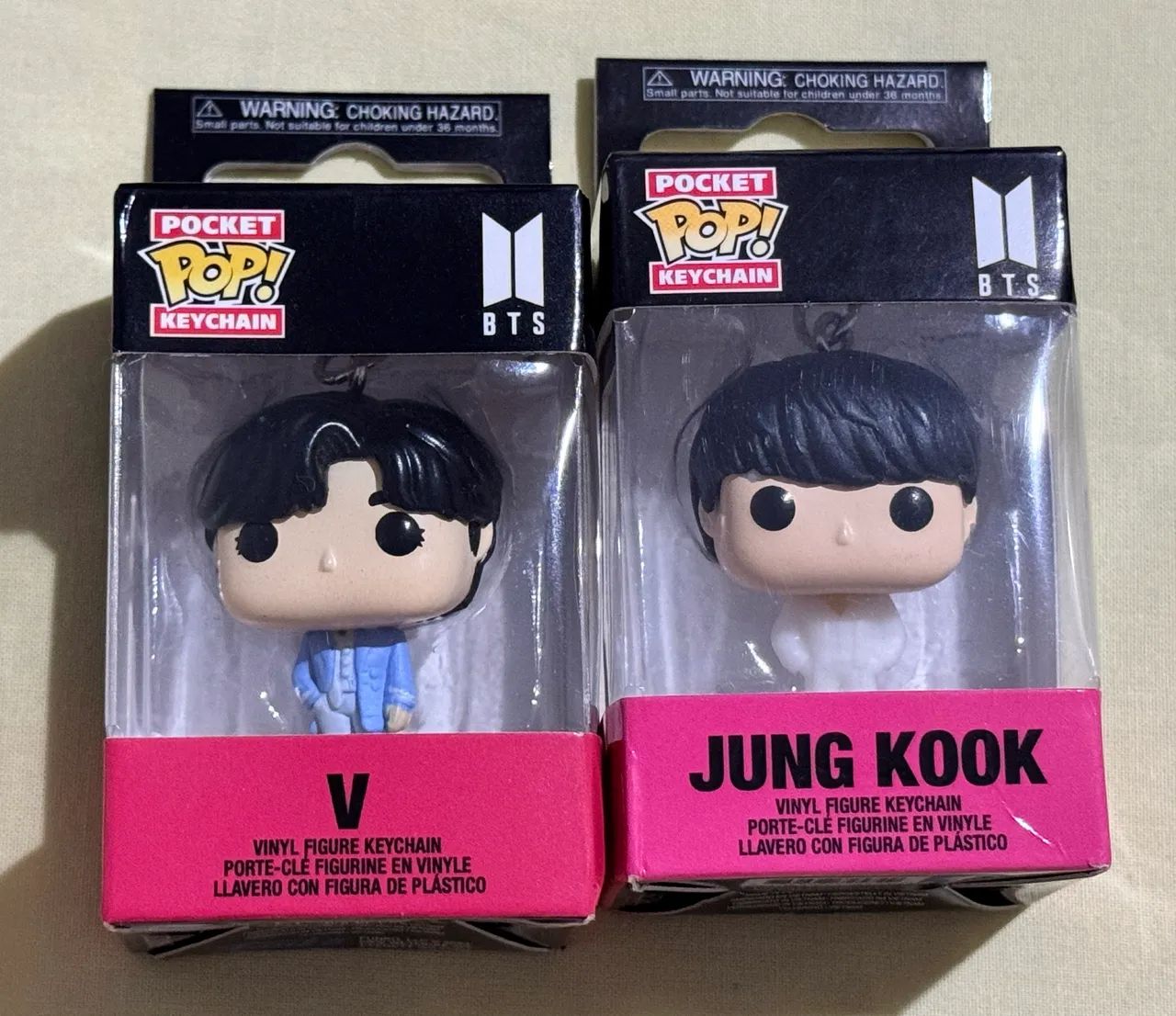 Chaveiro Funko Pop Rocks BTS Dynamite Kpop V e JUNG KOOK