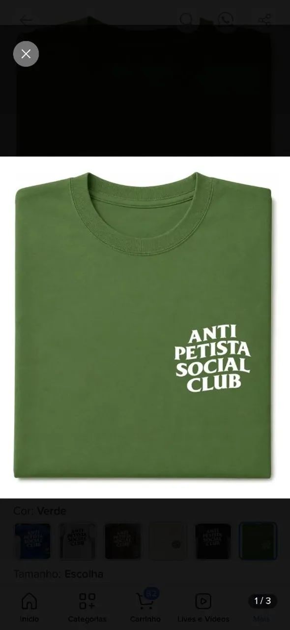 Camisa Bolsonaro 