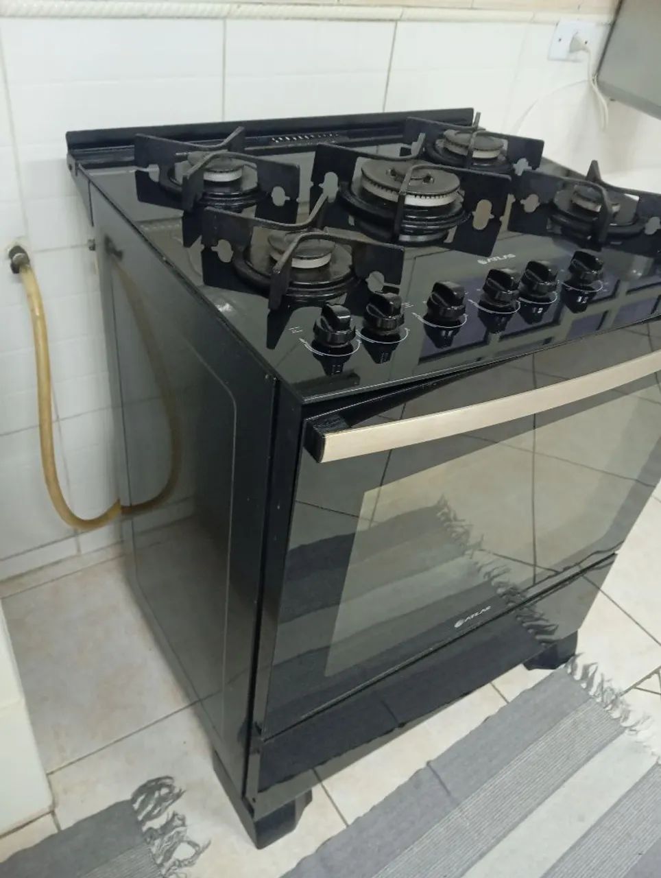 Fogão cinco bocas com mesa de vidro  - Foto 2