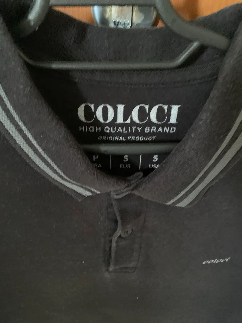 Camisa polo colcci preta tamanho P