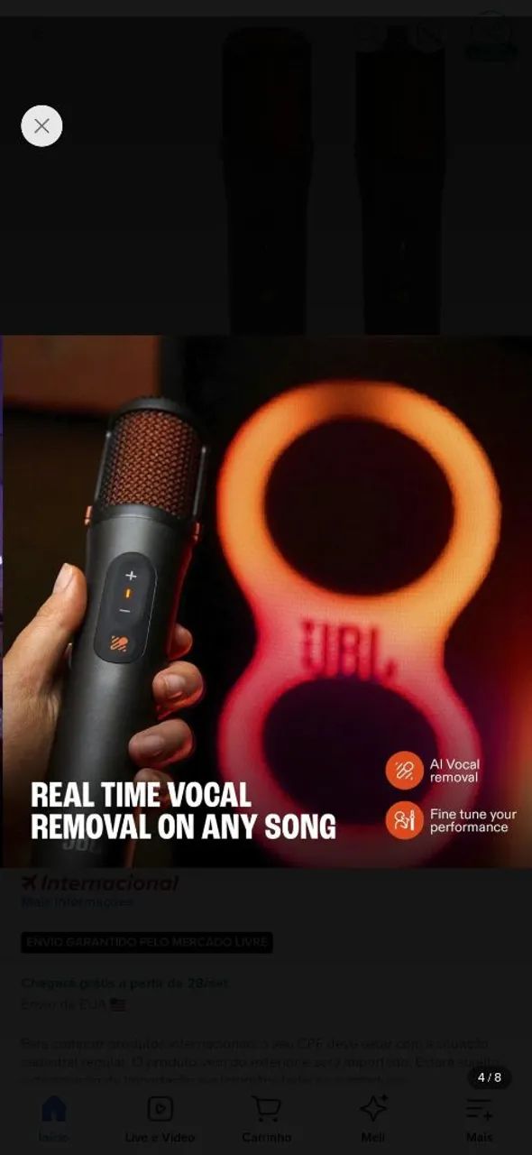 Microfone jbl easysing mics  - Foto 3