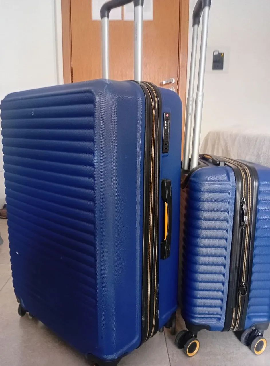 Kit 2 malas Sestini 10kg e 32kg com rodas 360° e senha - Foto 2