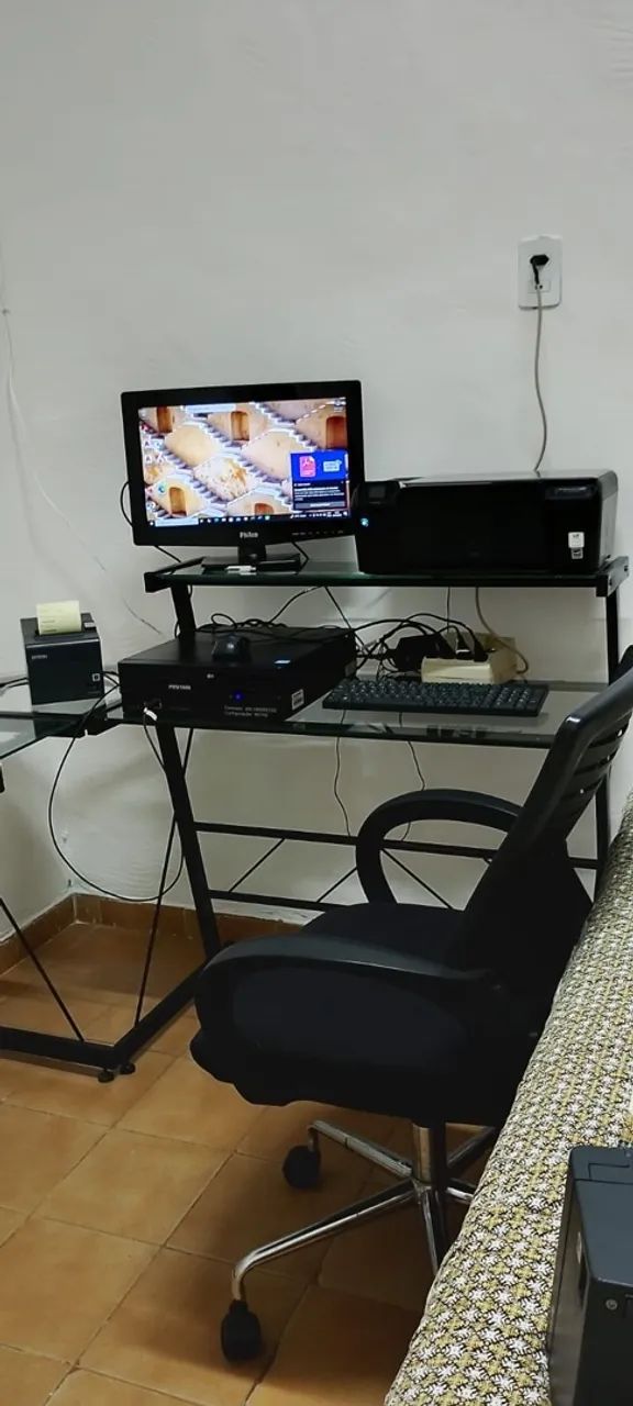 Computador completo com impressora 