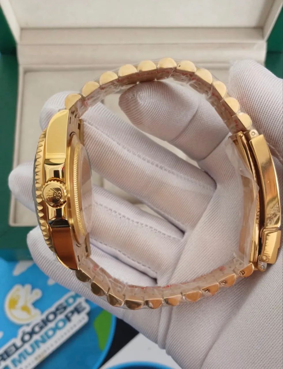 RELÓGIO GMT MASTER II DOURADO AUTOMÁTICO  - Foto 3