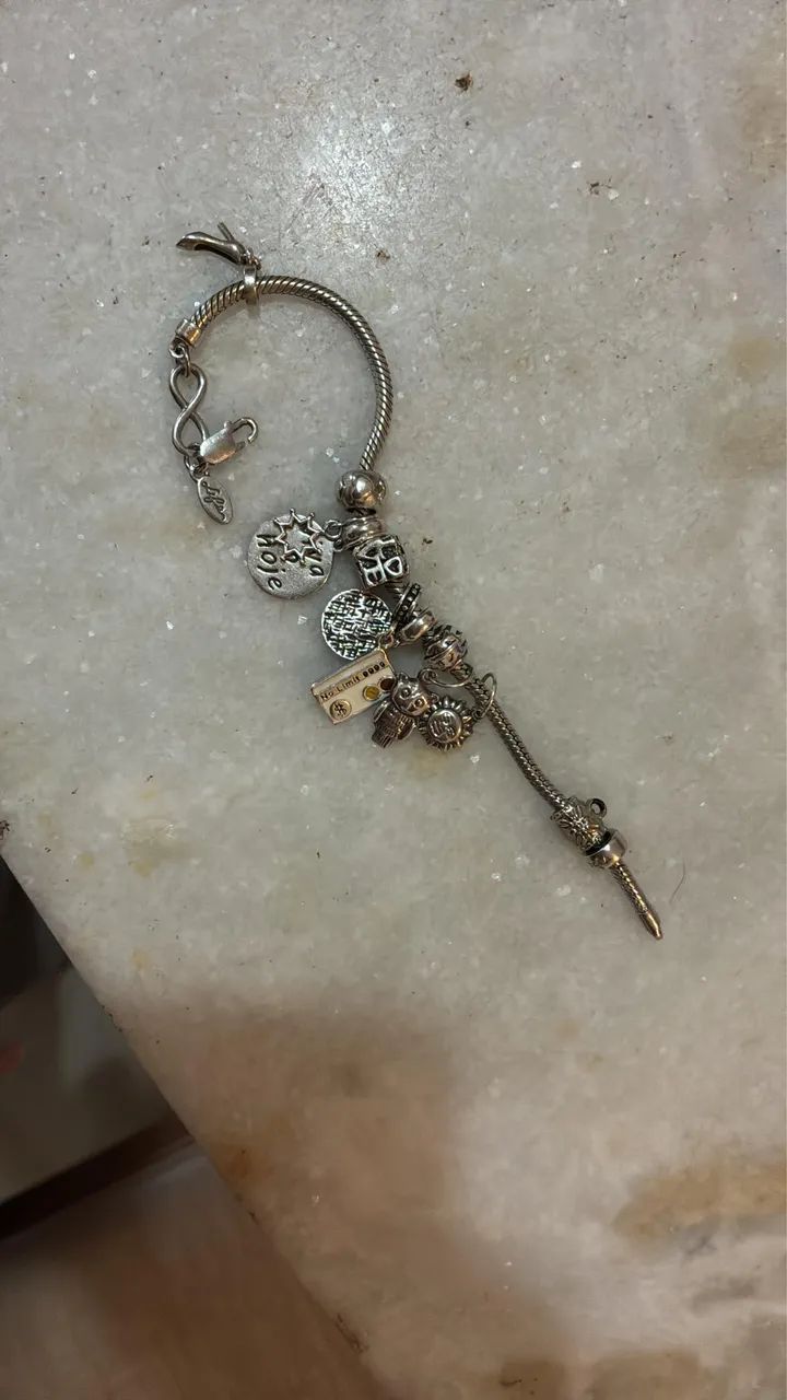 ? Pulseira Vivara de Prata com 9 Berloques - Foto 5