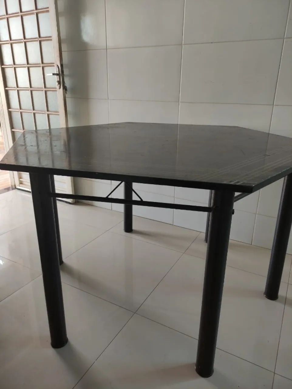 Mesa sextavada em ardósia  - Foto 4