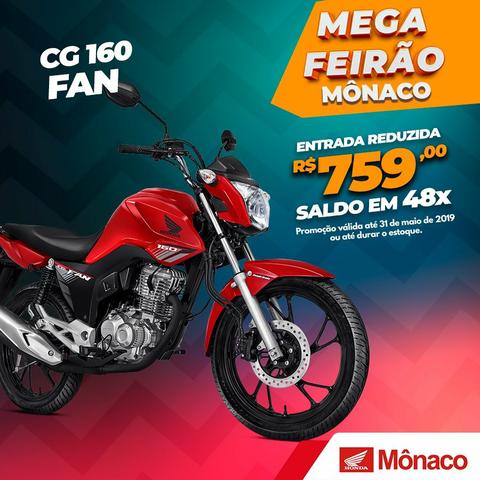 CG 160 FAN - Moto Honda CG 160 FAN, Ano e Modelo 2019.